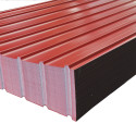 Tabla cutata galvanizata, Grosime 0.20 mm, Rosu RAL 3011, 900 x 2000
